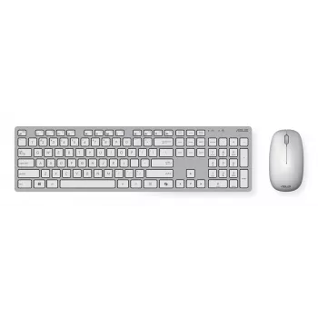 ASUS W5000 Zestaw bezprzewodowy klawiatura i mysz Klawiatura w zestawie Mysz Uniwersalny RF Wireless Biały