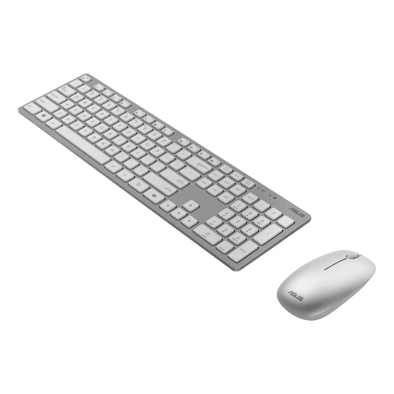 ASUS W5000 Zestaw bezprzewodowy klawiatura i mysz Klawiatura w zestawie Mysz Uniwersalny RF Wireless Biały