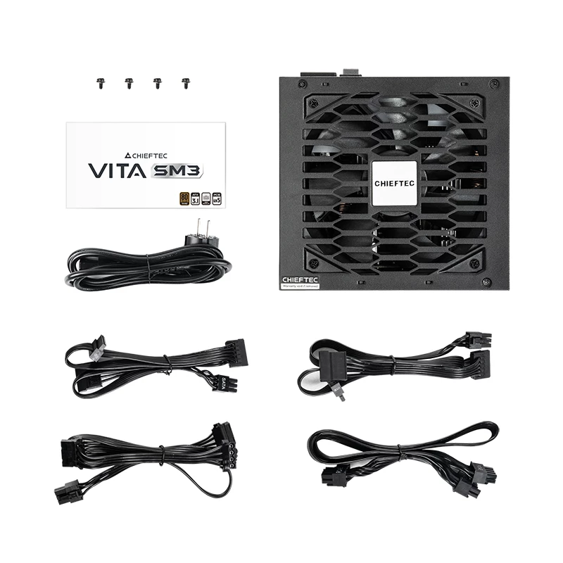 Zasilacz CHIEFTEC Vita BPX-650-C 650 W, 20+4 pin ATX, 80 PLUS Bronze, Czarny