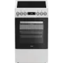 Whirlpool W5V5LCW Kuchenka wolnostojąca Elektryczna Płyta ceramiczna Czarny, Biały