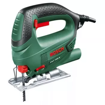 Wyrzynarka Bosch PST 700 E, uchwyt górny, 500 W, 3100 suw/min, cięcie w drewnie 70 mm, cięcie pod kątem 45°