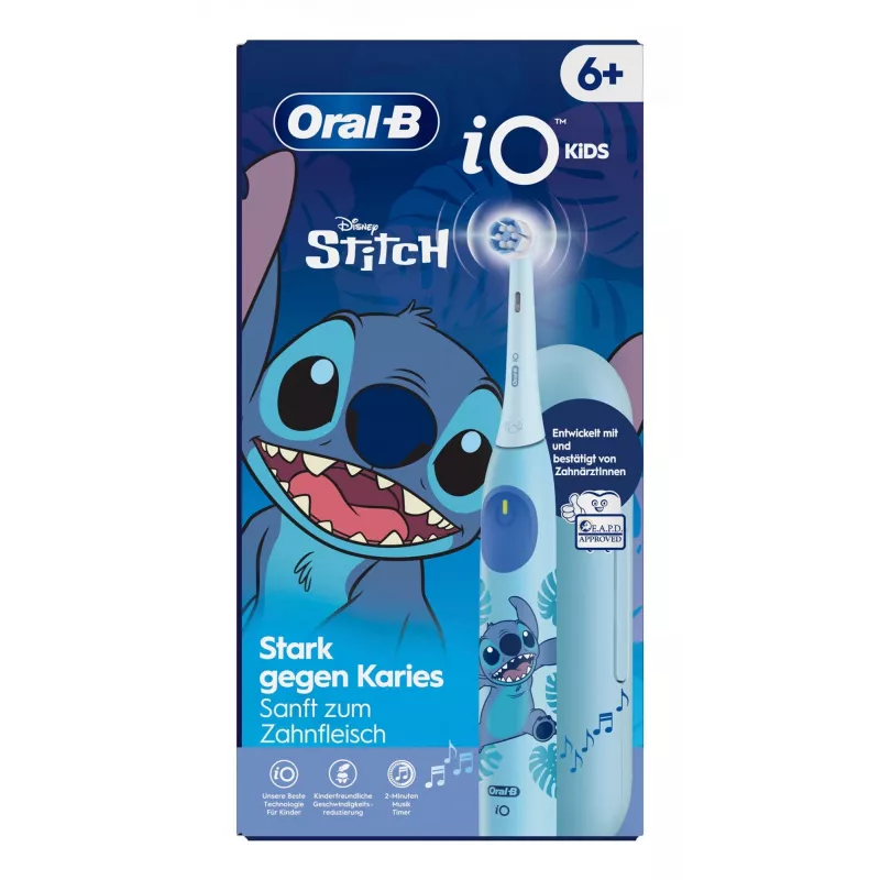Szczoteczka rotacyjna dla dzieci Oral-B iO Kids Stitch niebieska