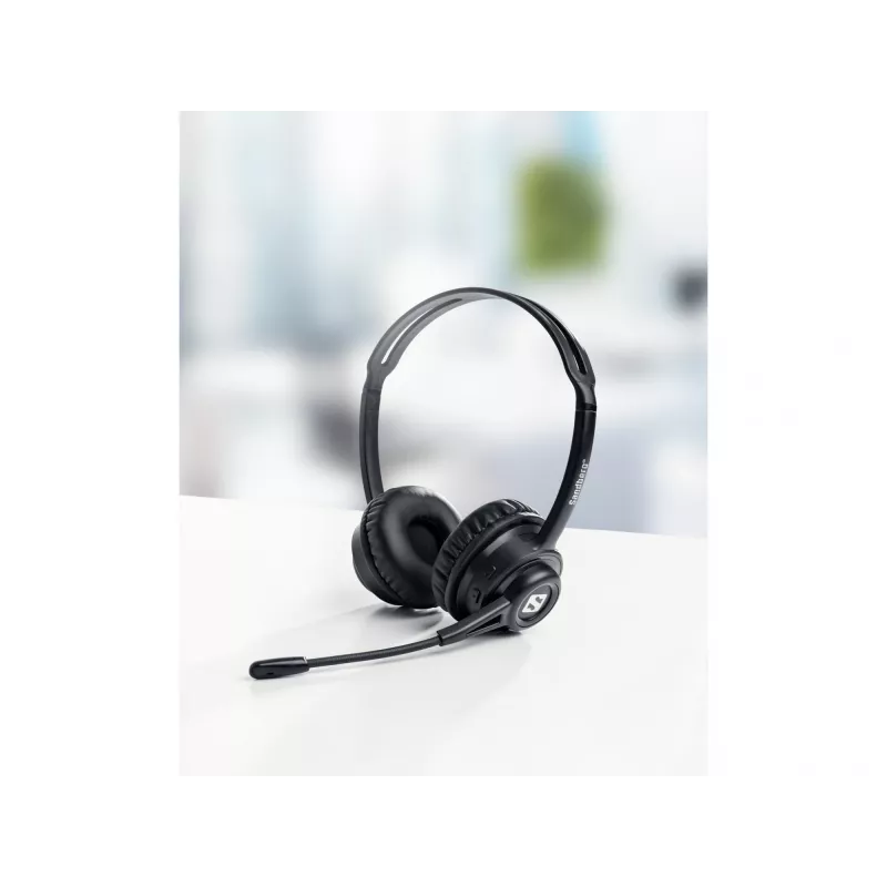 Sandberg bezprzewodowego zestawu słuchawkowego ANC+ENC, Wireless, Music/Everyday, 20 - 20000 Hz, 230 g, Zestaw słuchawkowy, Czarny