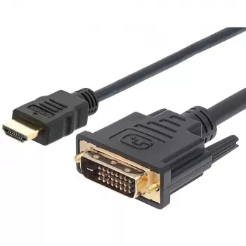 Techly Kabel wideo HDMI do DVI-D M/M 3m ICOC HDMI-D-030, 3 m, HDMI, DVI-D, Męski, Męski, Złote