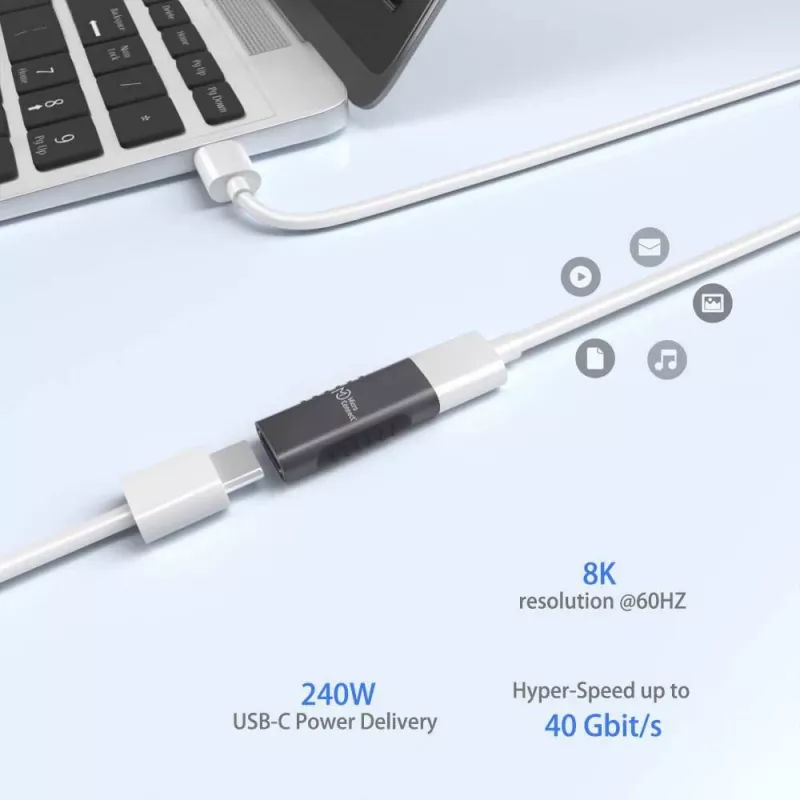 Microconnect USB3.2CFFA przejściówka kablowa USB C Czarny