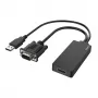 Hama 00200342 adapter kabla wideo 0,15 m USB typu A + VGA (D-Sub) HDMI czarny