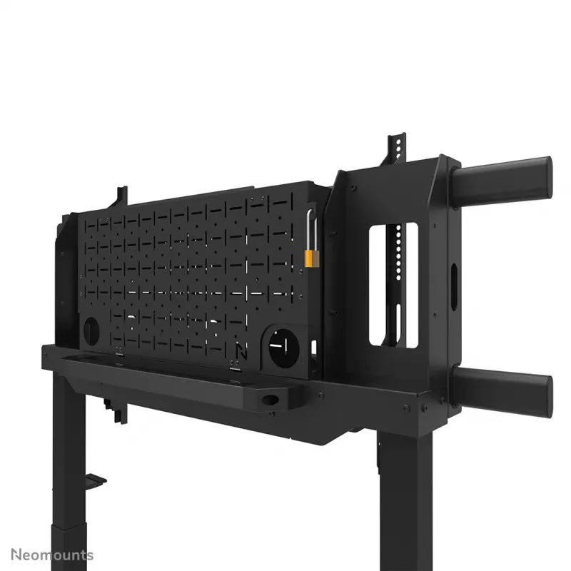Wózek pod telewizor Neomounts FL55-975BL1 z napędem silnikowym do ekranów 75–115 cali, stal, czarny, maks. 160 kg, wysokość 2154 mm
