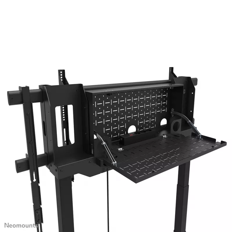 Wózek pod telewizor Neomounts FL55-975BL1 z napędem silnikowym do ekranów 75–115 cali, stal, czarny, maks. 160 kg, wysokość 2154 mm