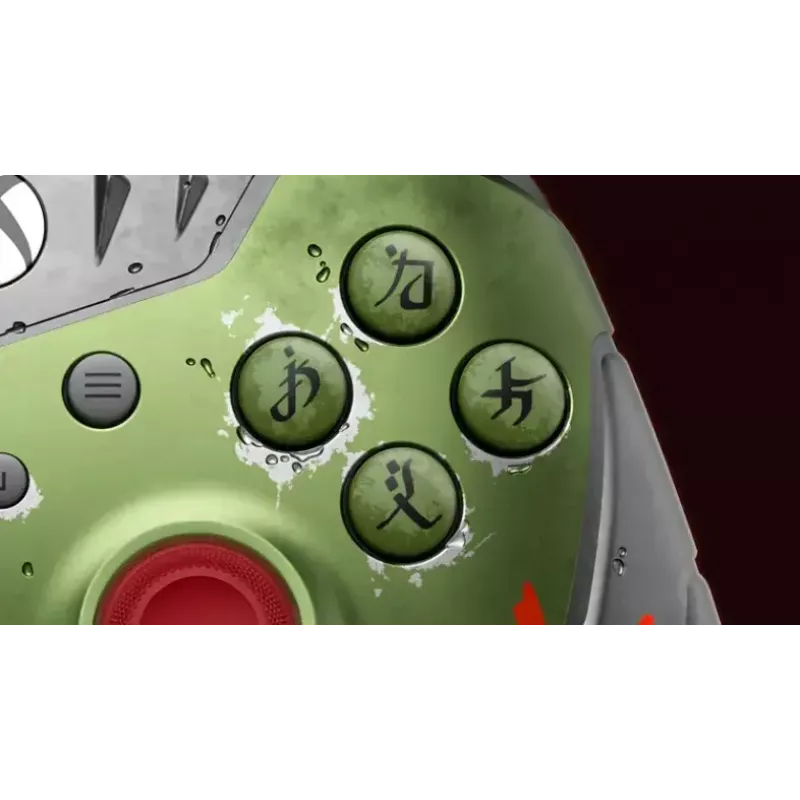Bezprzewodowy gamepad Microsoft Xbox Wireless Controller DOOM: The Dark Ages Limited Edition, Bluetooth/USB, Wielokolorowy, bateria AA, USB‑C