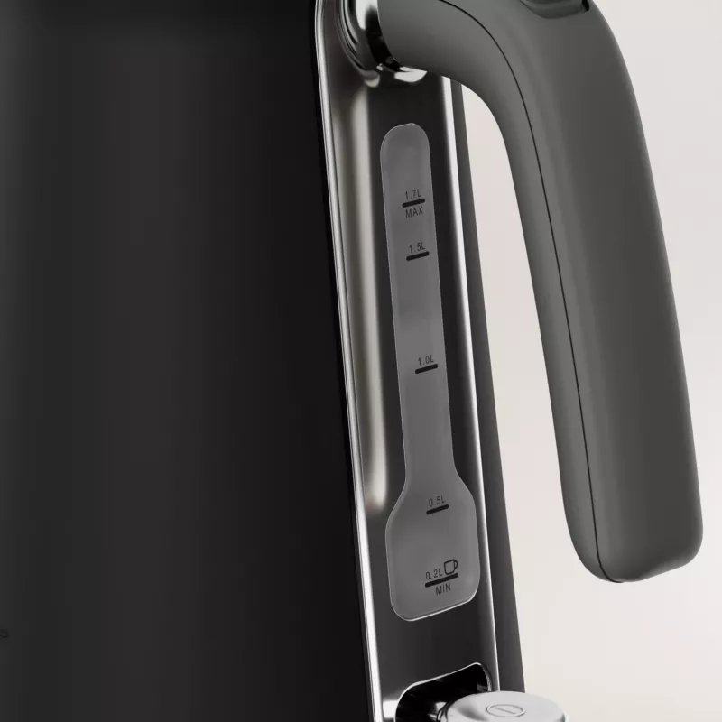 Czajnik elektryczny Tefal KI6668E0 — 1,7 l, 2400 W, obudowa ze stali nierdzewnej, czarny