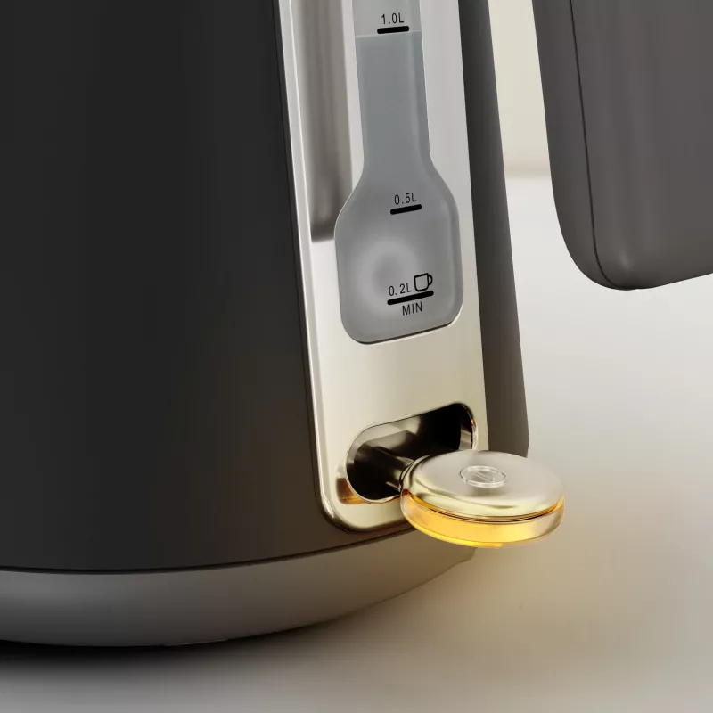 Czajnik elektryczny Tefal KI6668E0 — 1,7 l, 2400 W, obudowa ze stali nierdzewnej, czarny