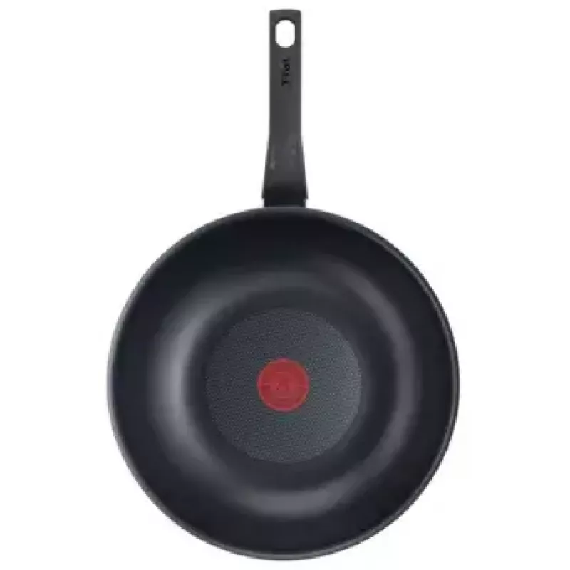 Wok/patelnia do stir-fry Tefal Simply Clean B5671953, 28 cm, aluminium, nieprzywierająca powłoka tytanowa, Thermo-Spot