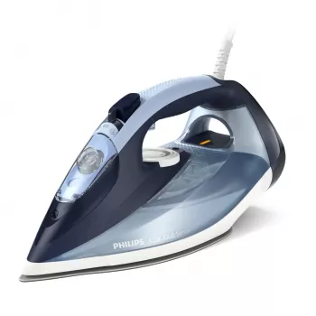 Żelazko parowe Philips DST7020/20 — 2800 W, stopa SteamGlide Plus, ciągła para 50 g/min, uderzenie pary 250 g/min, zbiornik 0,3 l, niebieski