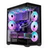 Pełnowymiarowa obudowa PC MODECOM Volcano SPACE XL ARGB — Full Tower, obsługa E-ATX, szkło hartowane, ARGB, GPU do 440 mm
