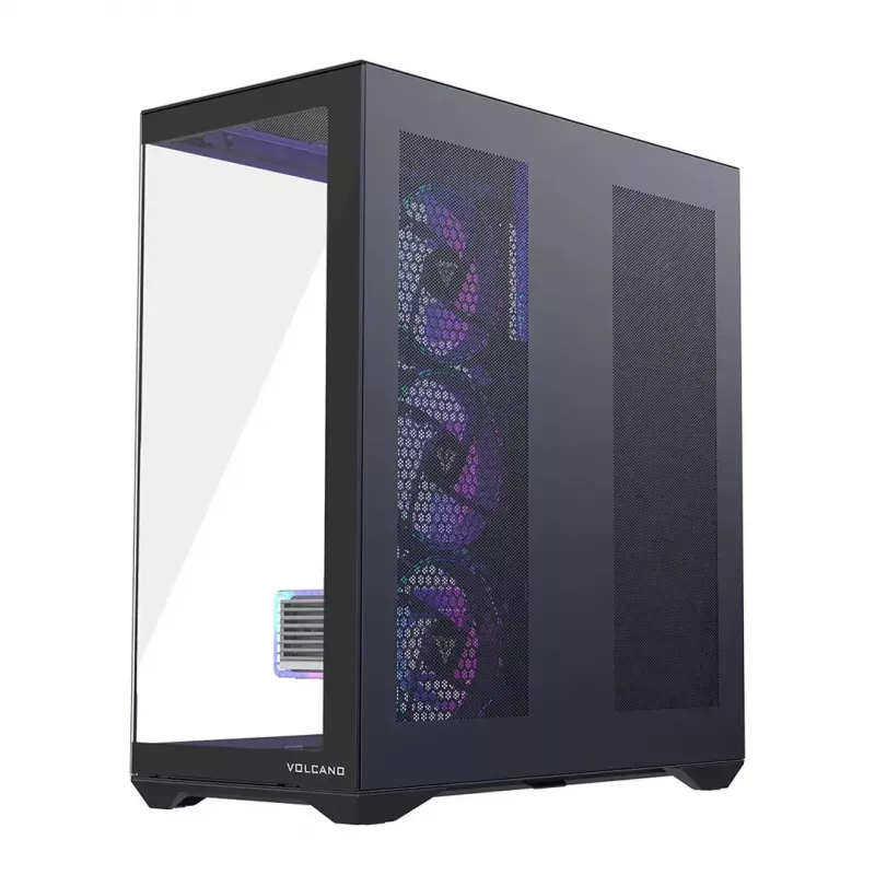 Pełnowymiarowa obudowa PC MODECOM Volcano SPACE XL ARGB — Full Tower, obsługa E-ATX, szkło hartowane, ARGB, GPU do 440 mm