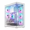 Obudowa PC full-tower MODECOM Volcano SPACE XL ARGB FULL TOWER 5F biały — ATX, szkło hartowane, ARGB, USB-C