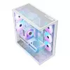 Obudowa PC full-tower MODECOM Volcano SPACE XL ARGB FULL TOWER 5F biały — ATX, szkło hartowane, ARGB, USB-C