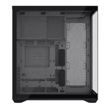 Obudowa Full-Tower PC MODECOM Volcano SPACE XL NF — Czarna, szkło hartowane, ARGB, obsługa micro-ATX, GPU do 44 cm, 3×3,5 cala/4×2,5 cala wnęki, USB-A 2×, USB-C 1×
