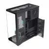 Obudowa Full-Tower PC MODECOM Volcano SPACE XL NF — Czarna, szkło hartowane, ARGB, obsługa micro-ATX, GPU do 44 cm, 3×3,5 cala/4×2,5 cala wnęki, USB-A 2×, USB-C 1×