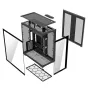 Obudowa Full-Tower PC MODECOM Volcano SPACE XL NF — Czarna, szkło hartowane, ARGB, obsługa micro-ATX, GPU do 44 cm, 3×3,5 cala/4×2,5 cala wnęki, USB-A 2×, USB-C 1×