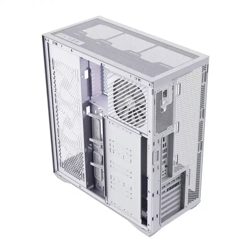 Obudowa PC Full Tower MODECOM Volcano SPACE XL FULL TOWER NF biała — ARGB, szkło hartowane, 8 slotów rozszerzeń, GPU do 440 mm