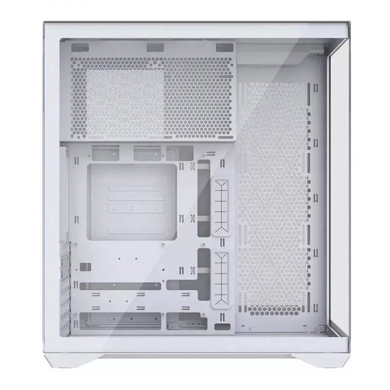 Obudowa PC Full Tower MODECOM Volcano SPACE XL FULL TOWER NF biała — ARGB, szkło hartowane, 8 slotów rozszerzeń, GPU do 440 mm
