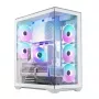 Obudowa PC Full Tower MODECOM Volcano SPACE XL FULL TOWER NF biała — ARGB, szkło hartowane, 8 slotów rozszerzeń, GPU do 440 mm