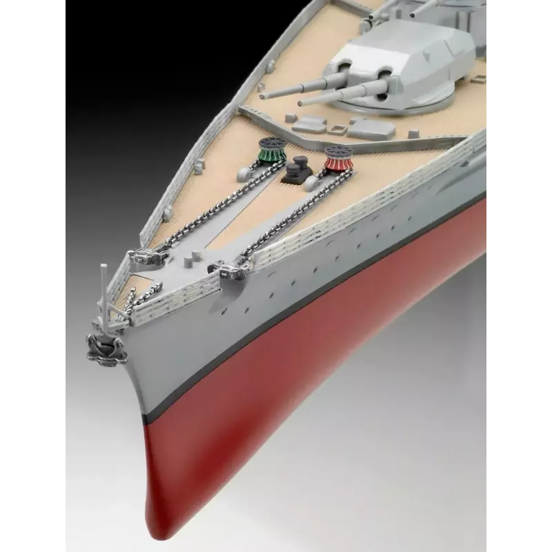 Model okrętu wojennego Revell Bismarck Zestaw do sklejania 1:350