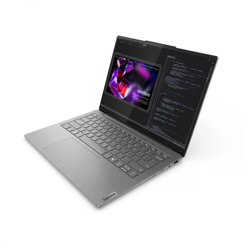 Lenovo Yoga cienki 7 14IMH9 Intel Core Ultra 5 125H Laptop 35,6 cm (14 cali) WUXGA 16 GB LPDDR5x-SDRAM 512 GB SSD Wi-Fi 6E (802.11ax) Windows 11 Home Niemiecki Szary