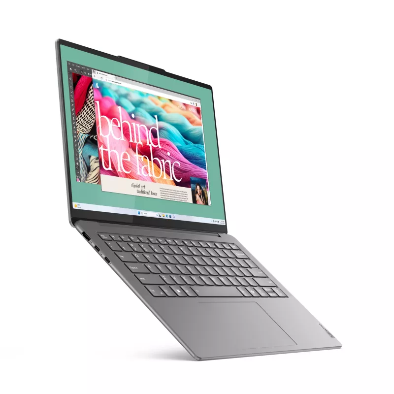 Lenovo Yoga cienki 7 14IMH9 Intel Core Ultra 5 125H Laptop 35,6 cm (14 cali) WUXGA 16 GB LPDDR5x-SDRAM 512 GB SSD Wi-Fi 6E (802.11ax) Windows 11 Home Niemiecki Szary