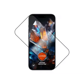 Szkło ochronne FIXED do Apple iPhone 17 Pro — hartowane szkło, czarne, Armor z aplikatorem przeciwpyłowym i warstwą AR