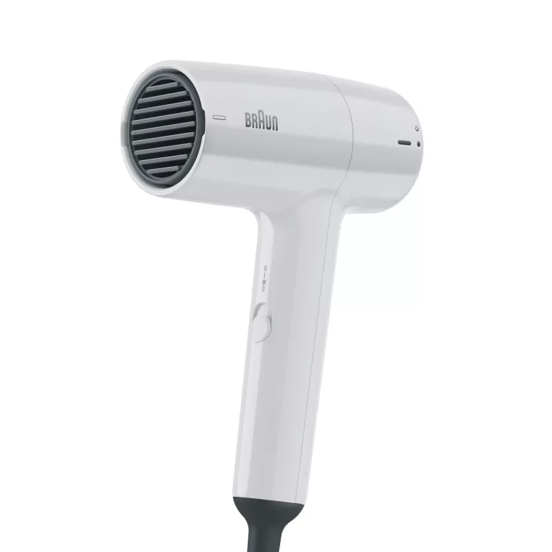 Suszarka do włosów BRAUN HD1.55 — 1800 W, 2 poziomy temperatury, Cool shot, przewód 1,8 m, biały