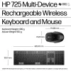 HP 720 Multi-Device Rechargeable Wireless klawiatura and mysz Combo