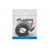 Kabel audio Lanberg CA-MJRC-10CC-0020-BK 3.5mm RCA 2m Czarny Czerwony Biały