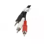 Kabel audio Lanberg CA-MJRC-10CC-0020-BK 3.5mm RCA 2m Czarny Czerwony Biały