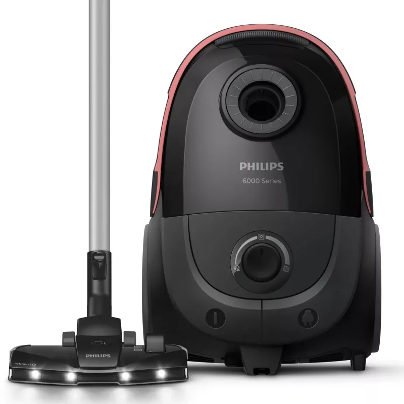 Odkurzacz cylindryczny Philips XD6142/12 — 900 W, worek na kurz 4 L, filtr HEPA, czarny
