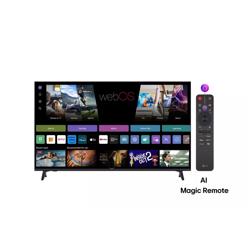 Telewizor LG QNED AI 65QNED70A6A 165,1 cm (65 cali) 4K Ultra HD Smart TV Wi-Fi Czarny