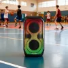 System głośnikowy BLAUPUNKT PB60X — 120W RMS, Bluetooth A2DP, FM, wyświetlacz LED, bateria 7000mAh, 18h, AUX, pilot, 568×322×321 mm