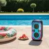 System głośnikowy BLAUPUNKT PB60X — 120W RMS, Bluetooth A2DP, FM, wyświetlacz LED, bateria 7000mAh, 18h, AUX, pilot, 568×322×321 mm