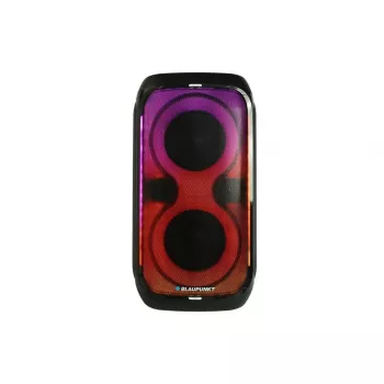 System głośnikowy BLAUPUNKT PB60X — 120W RMS, Bluetooth A2DP, FM, wyświetlacz LED, bateria 7000mAh, 18h, AUX, pilot, 568×322×321 mm