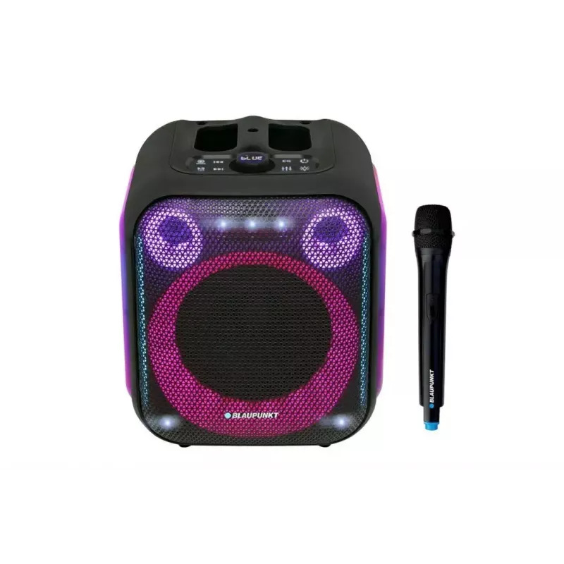System głośnikowy wewnętrzny/zewnętrzny BLAUPUNKT PB6LED — 40 W RMS, Bluetooth, FM, MicroSD, wyświetlacz LED, bateria 4500 mAh