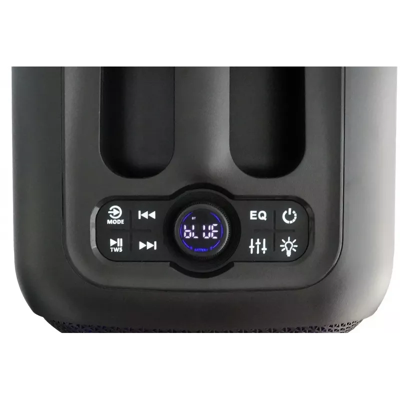 System głośnikowy wewnętrzny/zewnętrzny BLAUPUNKT PB6LED — 40 W RMS, Bluetooth, FM, MicroSD, wyświetlacz LED, bateria 4500 mAh