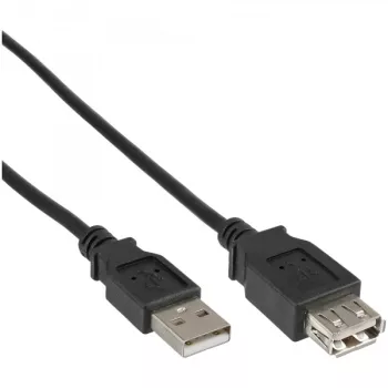 Przedłużacz USB 2.0 Typ A męski/żeński InLine 34605B czarny 5m