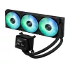 Chłodzenie cieczą typu all-in-one ASUS MAX GAMING LC 360 ARGB LCD — chłodnica 360 mm, wentylatory 120 mm, obsługa AM4/AM5/LGA1700, czarny