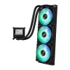 Chłodzenie cieczą typu all-in-one ASUS MAX GAMING LC 360 ARGB LCD — chłodnica 360 mm, wentylatory 120 mm, obsługa AM4/AM5/LGA1700, czarny