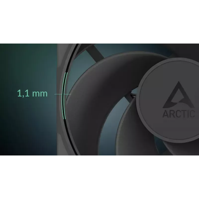 120 mm PWM wiatrak A-RGB Arctic Freezer P12 Pro Reverse — 124 m³/h, łożysko Fluid Dynamic, czarny