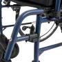 Lekki wózek inwalidzki ze stopu aluminium MDH NAVY1 — rama aluminiowa, siedzisko 46×42 cm, maks. waga użytkownika 120 kg, składany, 14,7 kg