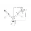 Multibrackets M Deskmount Gas Spring Dual Czarny