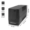 Zasilacz awaryjny (UPS) QOLTEC 53773 0,85 kVA (480 W) Line-Interactive, 1x gniazdo typu E, akumulator 7 Ah