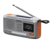 Przenośne radio dynamo Marmitek RESQ 100 — DAB/DAB+/FM, 3 W, LCD, USB‑C, gniazdo 3,5 mm, jasnoszary